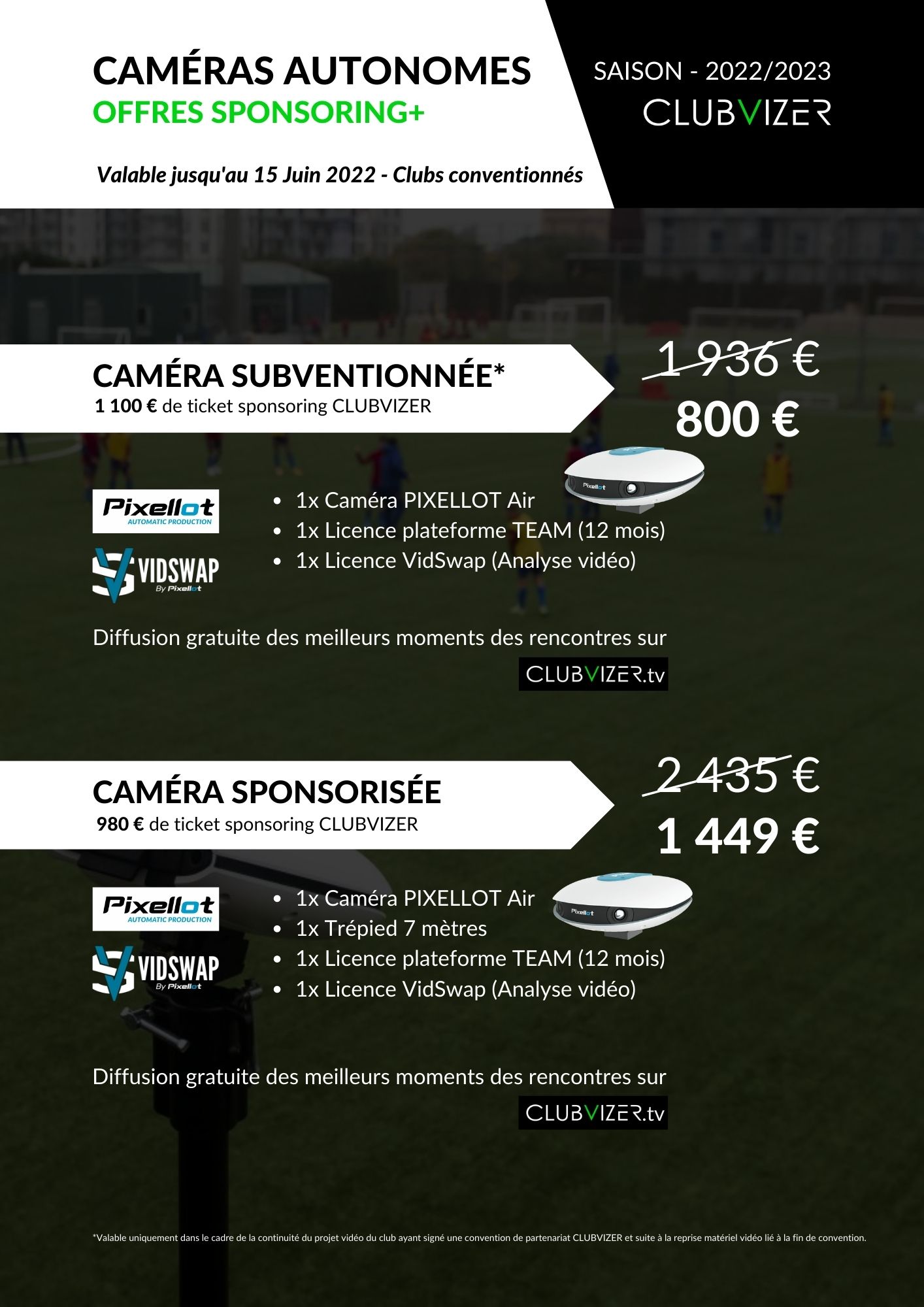 CLUBS CONVENTIONNES - CAMERAS SUBV